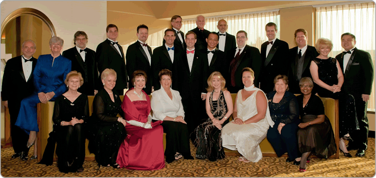 Theo with fellow board members at the 2009 Toastmasters International Convention in Mashantucket, CT
